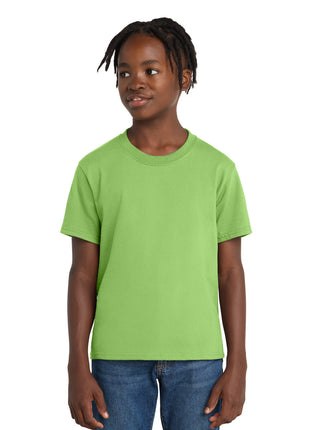 Port & Co™ Youth Essential Tee. PC61Y - Lime | Port & Co