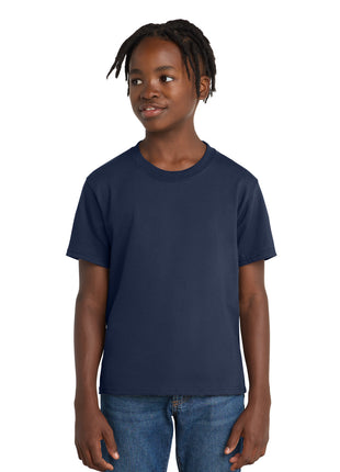 Port & Co™ Youth Essential Tee. PC61Y - Navy | Port & Co