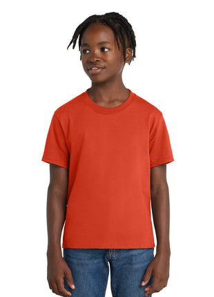 Port & Co™ Youth Essential Tee. PC61Y - Orange | Port & Co