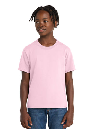 Port & Co™ Youth Essential Tee. PC61Y - Pale Pink | Port & Co