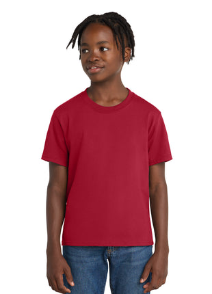 Port & Co™ Youth Essential Tee. PC61Y - Red | Port & Co