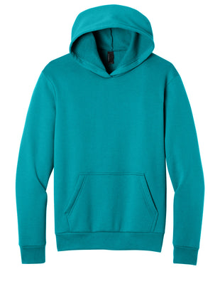 Port & Co™ Easy Fleece Pullover Hooded Sweatshirt PC68H - Bright Aqua | Port & Co
