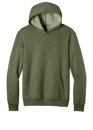Port & Co™ Easy Fleece Pullover Hooded Sweatshirt PC68H - Olive Drab Green Heather | Port & Co