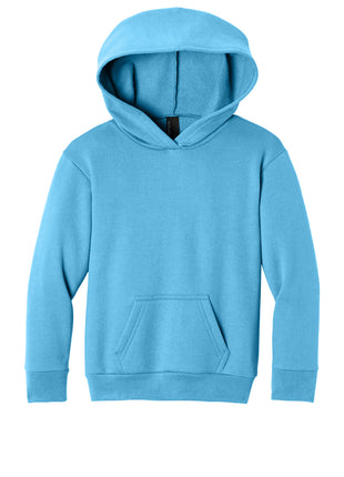 Port & Co™ Youth Easy Fleece Pullover Hooded Sweatshirt PC68YH - Aquatic Blue | Port & Co