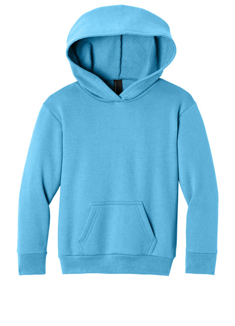 Port & Co™ Youth Easy Fleece Pullover Hooded Sweatshirt PC68YH - Aquatic Blue | Port & Co