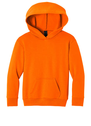 Port & Co™ Youth Easy Fleece Pullover Hooded Sweatshirt PC68YH - S. Orange | Port & Co