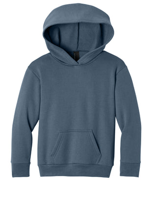 Port & Co™ Youth Easy Fleece Pullover Hooded Sweatshirt PC68YH - Steel Blue | Port & Co