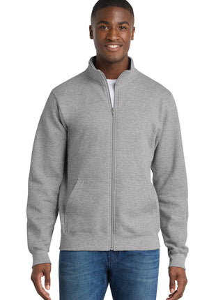 Port & Co™ Core Fleece Cadet Full-Zip Sweatshirt PC78FZ - Athletic Heather | Port & Co