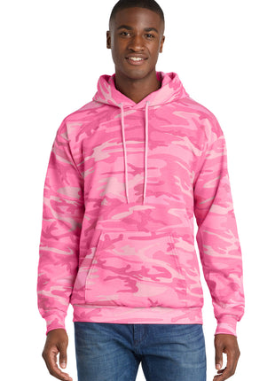Port & Co™ Core Fleece Camo Pullover Hooded Sweatshirt. PC78HC - Pink Camo | Port & Co