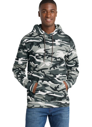 Port & Co™ Core Fleece Camo Pullover Hooded Sweatshirt. PC78HC - Winter Camo | Port & Co
