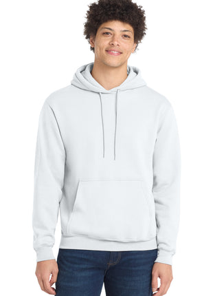 Port & Co™ Tall Core Fleece Pullover Hooded Sweatshirt PC78HT - White | Port & Co