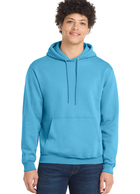 Port & Co™ Core Fleece Pullover Hooded Sweatshirt. PC78H - Aquatic Blue | Port & Co