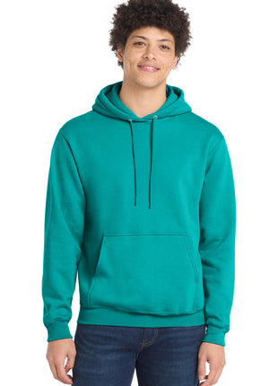 Port & Co™ Core Fleece Pullover Hooded Sweatshirt. PC78H - Bright Aqua | Port & Co