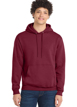 Port & Co™ Core Fleece Pullover Hooded Sweatshirt. PC78H - Cardinal | Port & Co