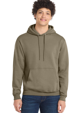 Port & Co™ Core Fleece Pullover Hooded Sweatshirt. PC78H - Coyote Brown | Port & Co