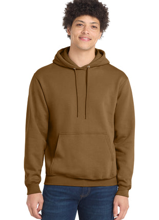 Port & Co™ Core Fleece Pullover Hooded Sweatshirt. PC78H - Duck Brown | Port & Co