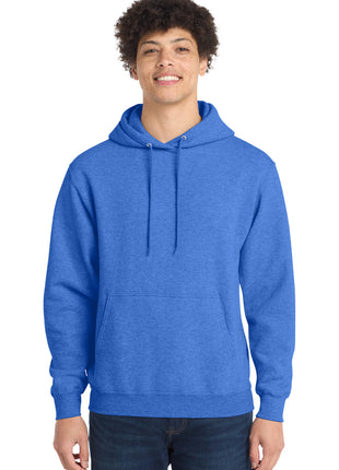 Port & Co™ Core Fleece Pullover Hooded Sweatshirt. PC78H - Heather Royal | Port & Co