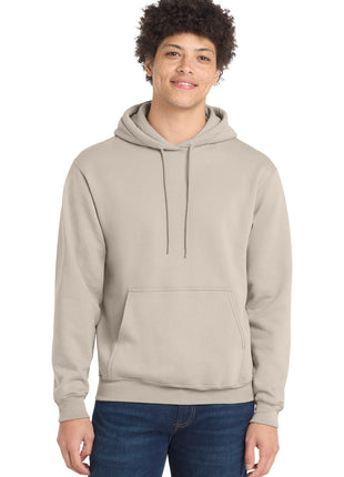 Port & Co™ Core Fleece Pullover Hooded Sweatshirt. PC78H - Light Sand | Port & Co