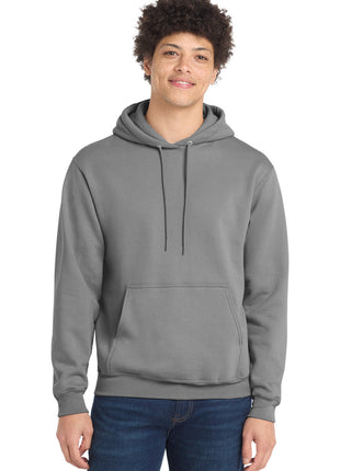 Port & Co™ Core Fleece Pullover Hooded Sweatshirt. PC78H - Medium Grey | Port & Co