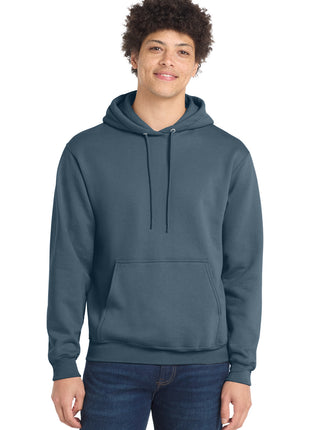 Port & Co™ Core Fleece Pullover Hooded Sweatshirt. PC78H - Steel Blue | Port & Co