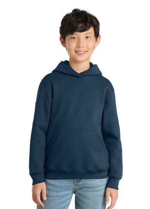 Port & Co™ Youth Core Fleece Pullover Hooded Sweatshirt PC78YH - Navy | Port & Co