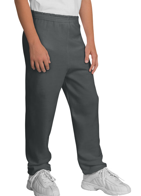 Port & Co™ Youth Core Fleece Sweatpant PC78YP - Charcoal | Port & Co