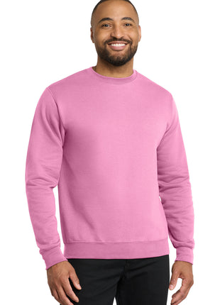 Port & Co™ Core Fleece Crewneck Sweatshirt. PC78 - Candy Pink | Port & Co