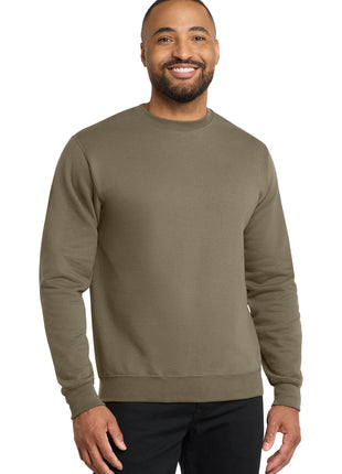 Port & Co™ Core Fleece Crewneck Sweatshirt. PC78 - Coyote Brown | Port & Co