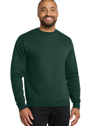 Port & Co™ Core Fleece Crewneck Sweatshirt. PC78 - Dark Green | Port & Co
