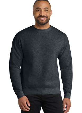 Port & Co™ Core Fleece Crewneck Sweatshirt. PC78 - Dark Heather Grey | Port & Co