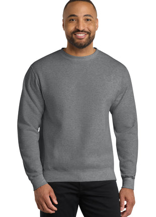 Port & Co™ Core Fleece Crewneck Sweatshirt. PC78 - Graphite Heather | Port & Co