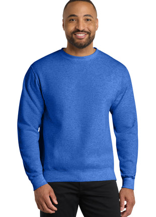 Port & Co™ Core Fleece Crewneck Sweatshirt. PC78 - Heather Royal | Port & Co