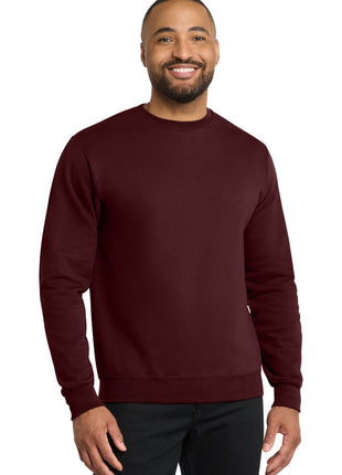 Port & Co™ Core Fleece Crewneck Sweatshirt. PC78 - Maroon | Port & Co