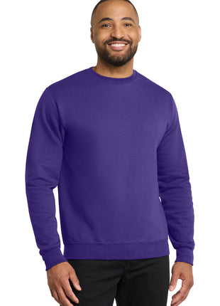 Port & Co™ Core Fleece Crewneck Sweatshirt. PC78 - Purple | Port & Co