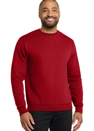 Port & Co™ Core Fleece Crewneck Sweatshirt. PC78 - Red | Port & Co