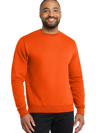 Port & Co™ Core Fleece Crewneck Sweatshirt. PC78 - S. Orange | Port & Co