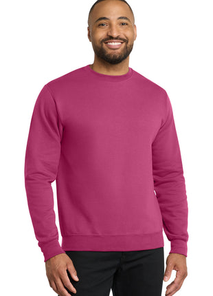 Port & Co™ Core Fleece Crewneck Sweatshirt. PC78 - Sangria | Port & Co