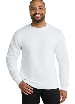 Port & Co™ Core Fleece Crewneck Sweatshirt. PC78 - White | Port & Co