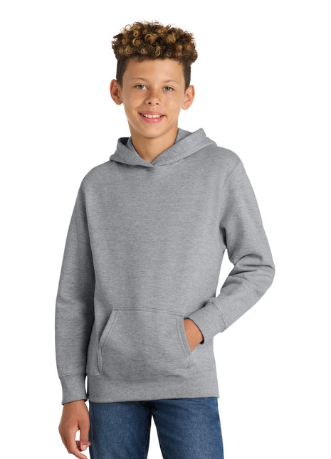 Port & Co™ Youth Fan Favorite Fleece Pullover Hooded Sweatshirt. PC850YH - Athletic Heather | Port & Co