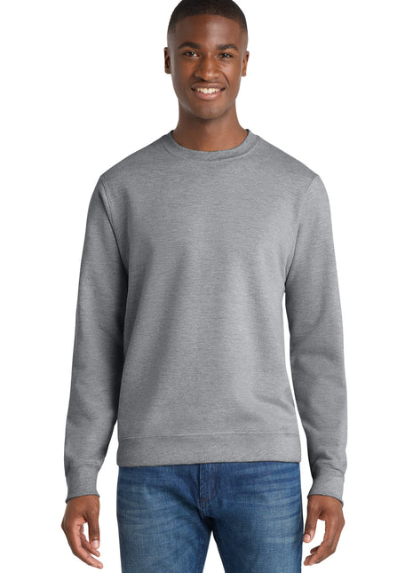 Port & Co™ Fan Favorite Fleece Crewneck Sweatshirt. PC850 - Athletic Heather | Port & Co