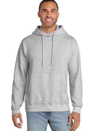 Port & Co™ Essential Fleece Pullover Hooded Sweatshirt.  PC90H - Ash | Port & Co