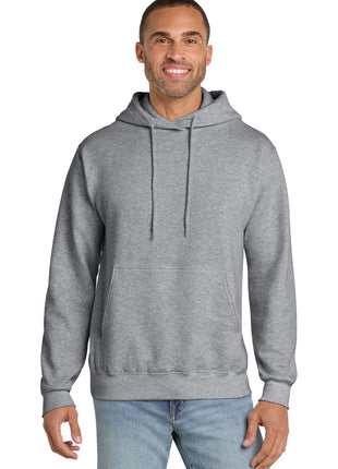 Port & Co™ Essential Fleece Pullover Hooded Sweatshirt.  PC90H - Athletic Heather | Port & Co
