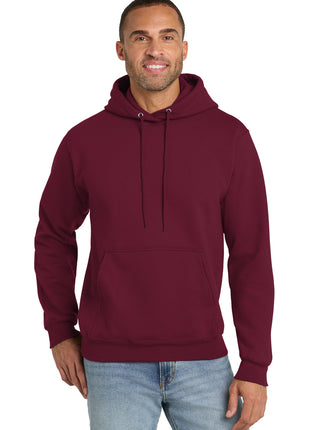 Port & Co™ Essential Fleece Pullover Hooded Sweatshirt.  PC90H - Cardinal | Port & Co