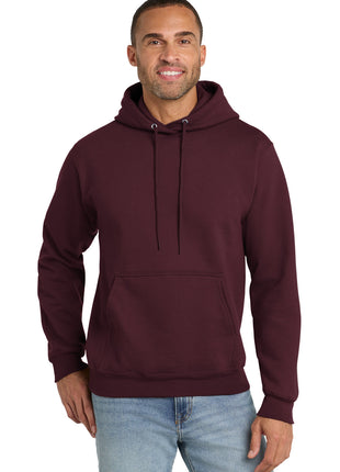 Port & Co™ Essential Fleece Pullover Hooded Sweatshirt.  PC90H - Maroon | Port & Co