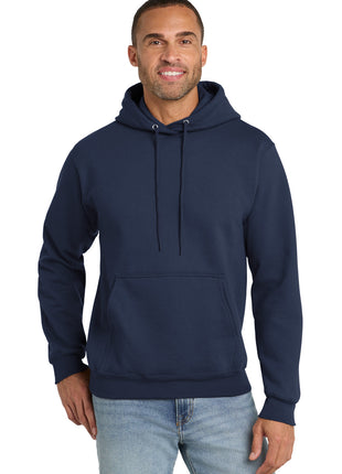 Port & Co™ Essential Fleece Pullover Hooded Sweatshirt.  PC90H - Navy | Port & Co