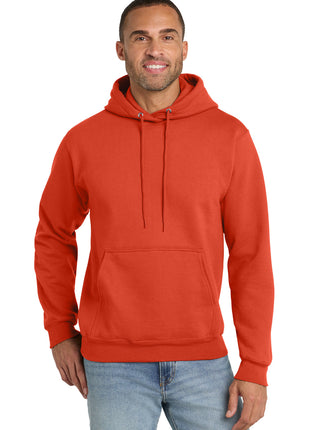 Port & Co™ Essential Fleece Pullover Hooded Sweatshirt.  PC90H - Orange | Port & Co