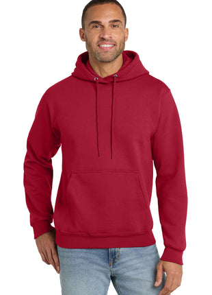 Port & Co™ Essential Fleece Pullover Hooded Sweatshirt.  PC90H - Red | Port & Co