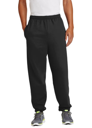 Port & Co™ Essential Fleece Sweatpant with Pockets.  PC90P - Jet Black | Port & Co