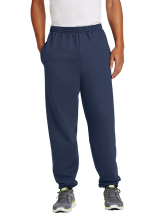 Port & Co™ Essential Fleece Sweatpant with Pockets.  PC90P - Navy | Port & Co