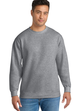 Port & Co™ Tall Essential Fleece Crewneck Sweatshirt. PC90T - Athletic Heather | Port & Co